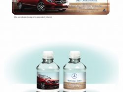Mercedes Custom Bottled Water Label
