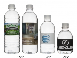 Custom water bottles produced and shipped from Florida.