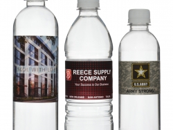 Custom water bottles produced and shipped from Idaho.