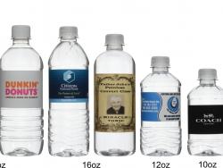 Custom water bottles produced and shipped from Kansas and Texas.