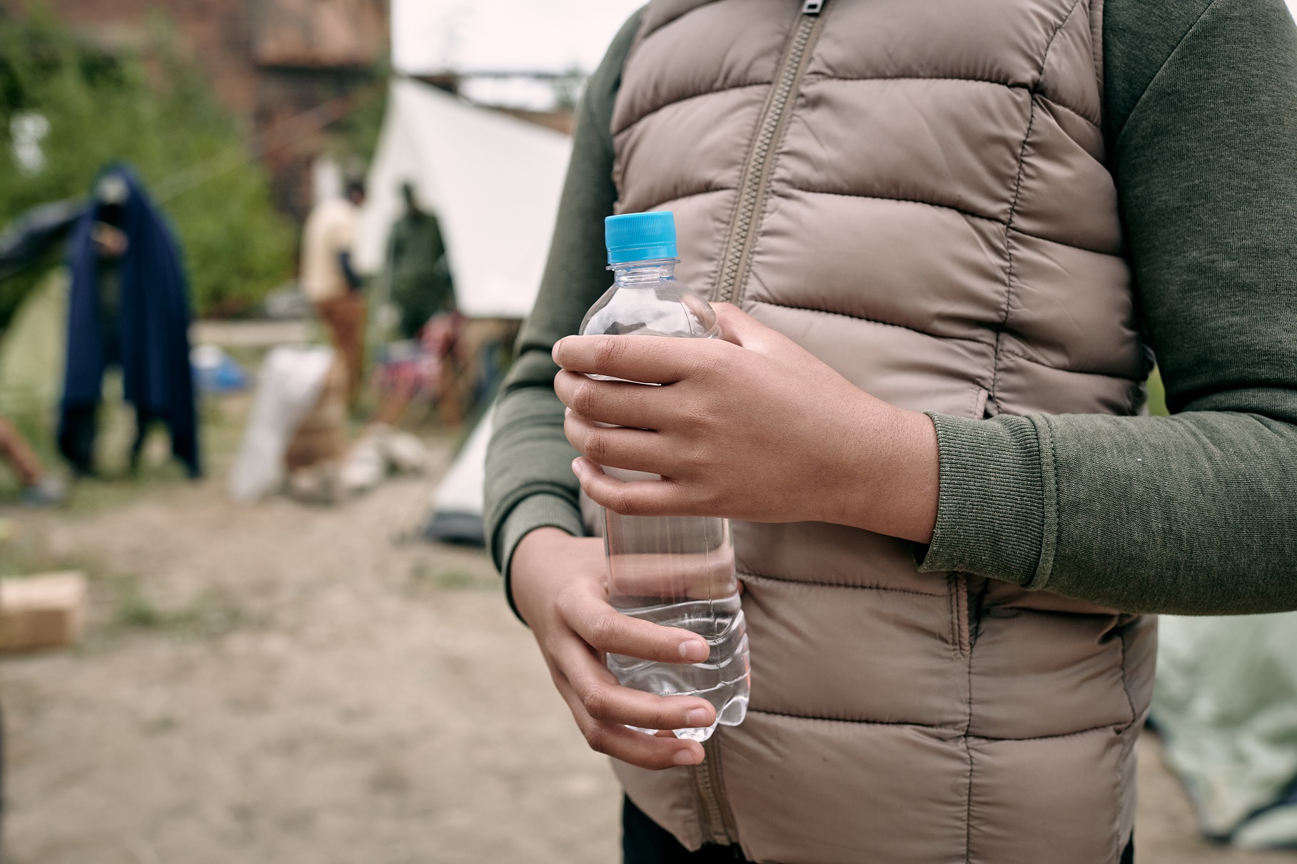 Close-up of a water bottle