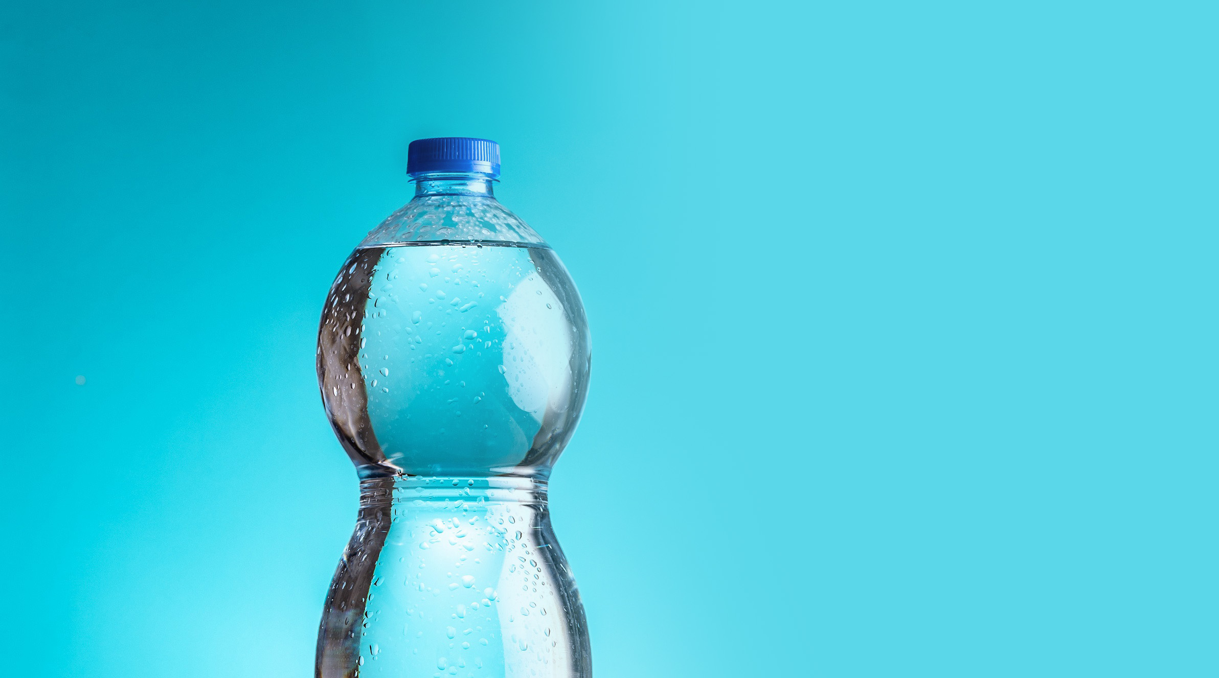 A cold custom bottled water